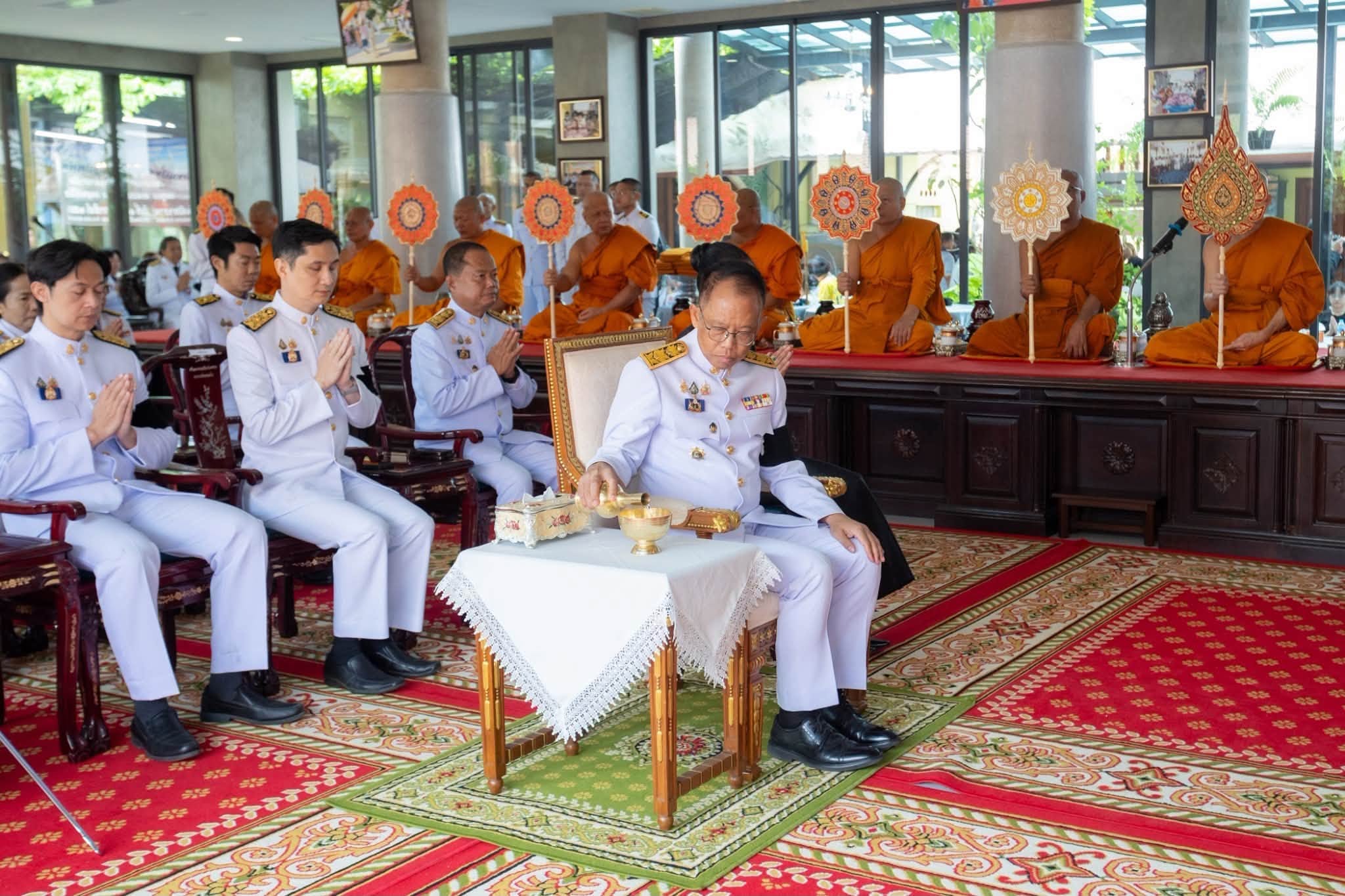 title - ส.ป.ก. อ่างทอง ร่วมพิธีบำเพ็ญกุศลปัญญาสมวาร (50 วัน) เพื่ออุทิศถวายเป็นพระกุศลแด่สมเด็จพระเจ้าลูกเธอ เจ้าฟ้าพัชรกิติยาภา นเรนทิราเทพยวดี กรมหลวงราชสาริณีสิริพัชร มหาวัชรราชธิดา 